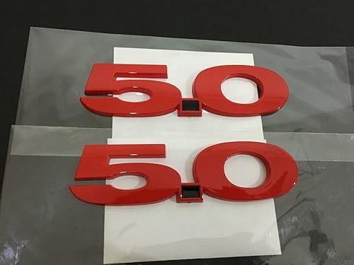 Miniatura 3 de 2 insignias de 50 litros emblema 3D para puerta derecha izquierda lateral tapa trasera accesorios automotrices decoración de repuesto para Mustang