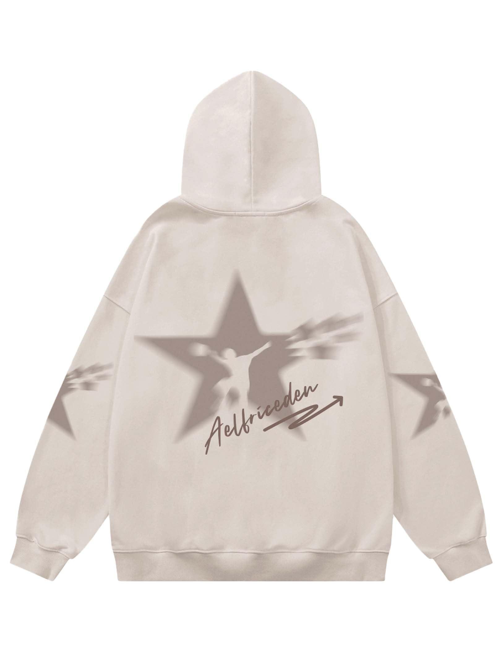 Aelfric Eden Star Figure Print Hoodie Oversized Graphic Hoodies Unisex Y2K Hoodies Sweatshirt Long Sleeve Pocket Pullover