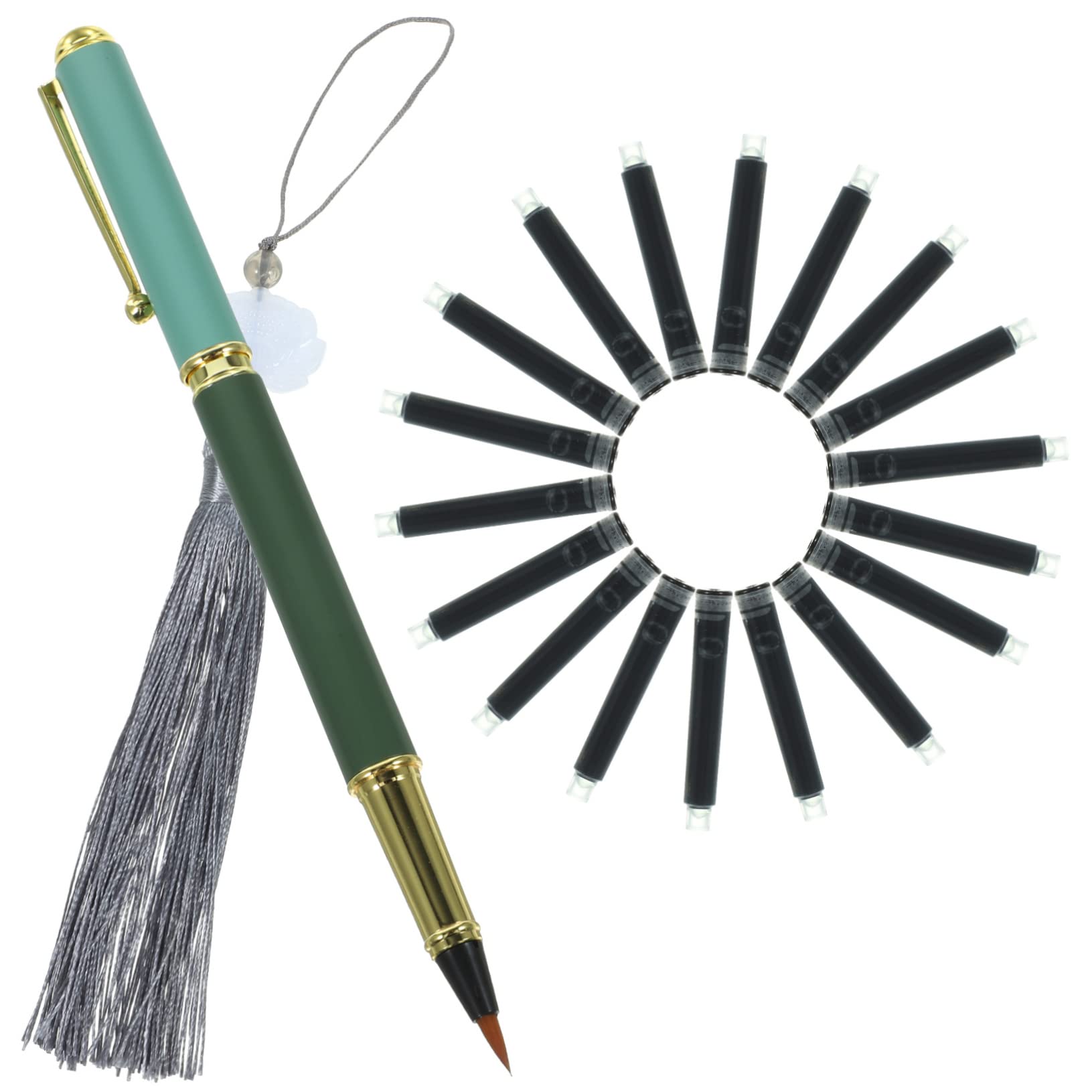5 Sets Füllfederhalterpinsel, Aquarellpinselstift, Pinselstift, Schriftzug, Nachfüllbarer Tintenstift, Pinselstifte, Schriftzug, Handschriftstift, Kalligraphiestifte,