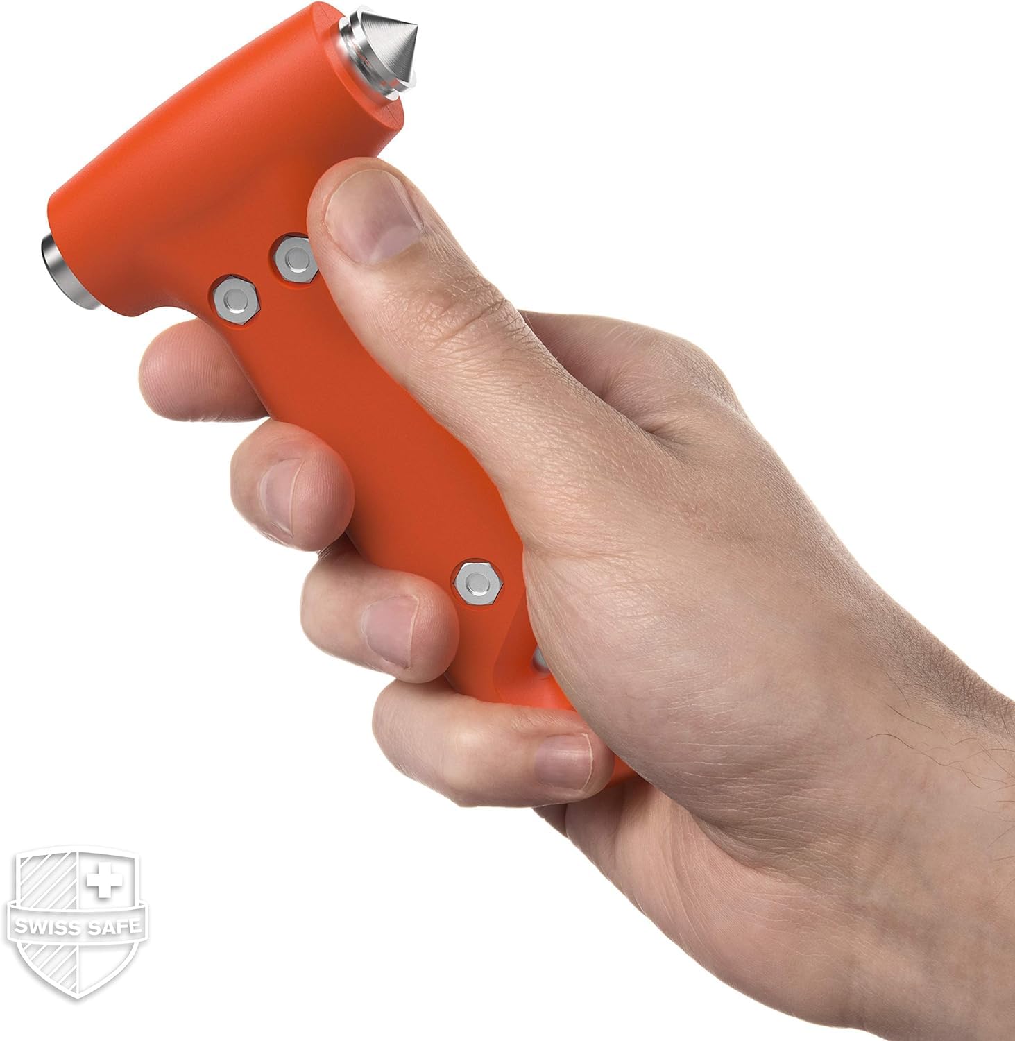 Swiss Safe 5-in-1-Auto-Sicherheits-Hammer (2-Pack), Notfall-Entweichen-Werkzeug mit Auto-Fenster-Unterbrecher und Gurtschneider für Ersthelfer und Pannensicherheit Kits