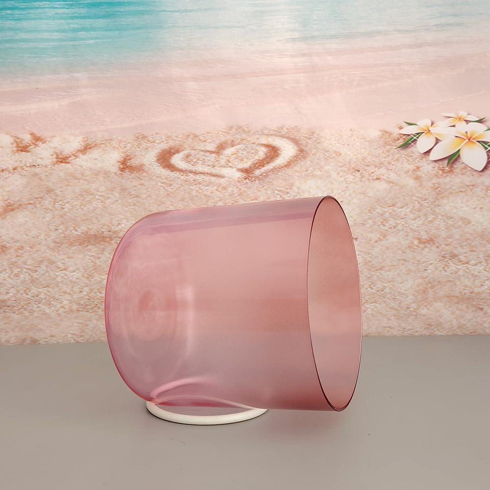 ENERGYSOUND Colored Clear C Root Quartz Crystal Singing Bowl 7 inch mallet and o-ring included