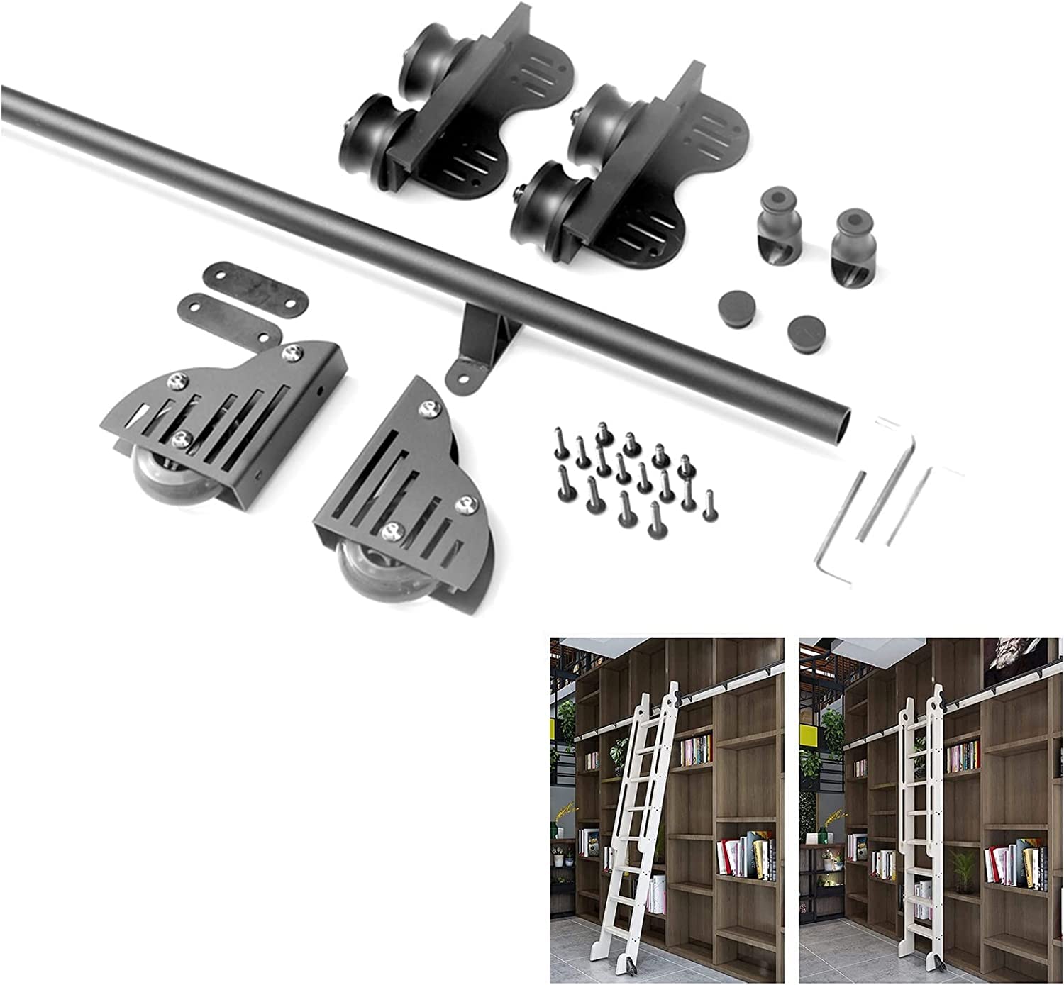 Rail roulant coulissant pour bibliothèque gagnez de la place dans votre loft avec ce kit