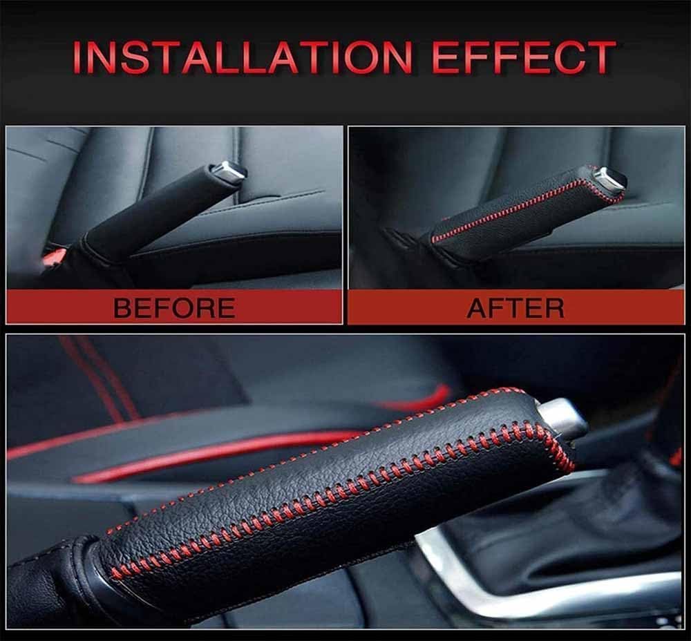 GRFIT Couvercle De Décoration De Frein à Main De Voiture, Couvercle De Protection De Levier De Frein à Main Pour Audi TT FV/8S 8J 8N RS TTRS TT-RS