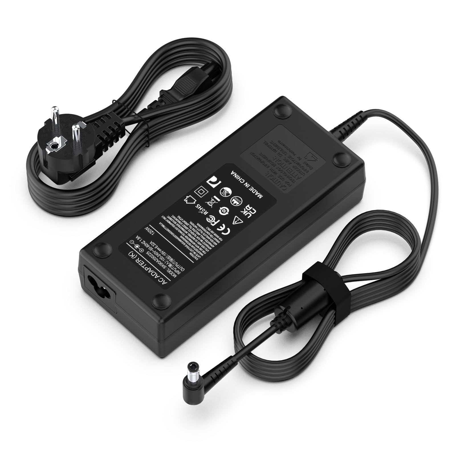 Etssembo 120W Ladegerät 19V 6,32A Laptop Ladekabel Kompatibel mit ASUS VivoBook Pro 15 N580VD N580V N705UD FX504 UX510UW N752VX N552VX Rog G550 G551 G552 GL552 GL752 PA-1121-28 Netzteile 5,5 x 2,5 mm