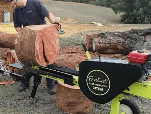 FORESTWEST 11038, 34ton Petrol Log Splitter 6.5hp Gas-Powered Kinetic Log Splitter