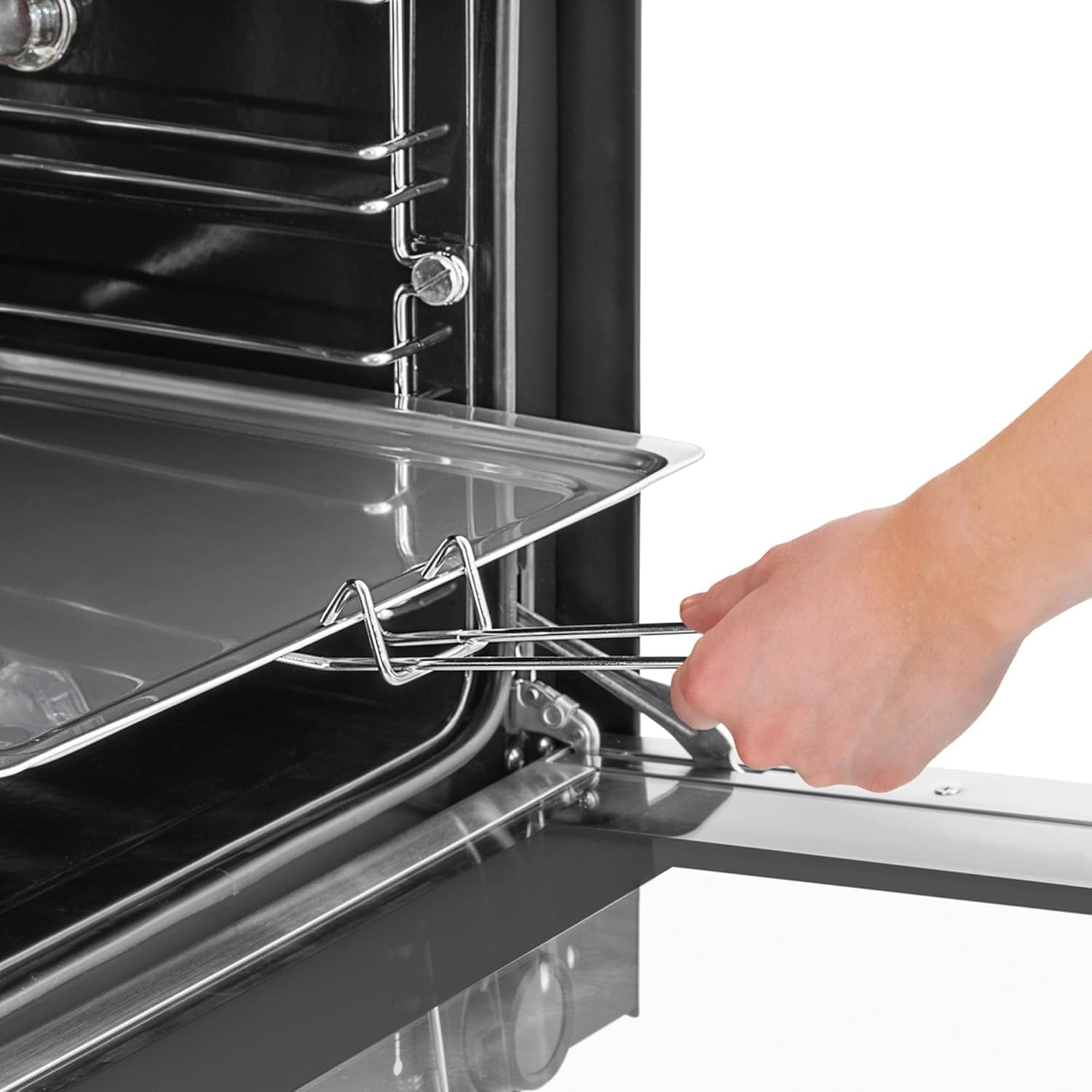 MBH - Forno a convezione professionale nero opaco con doppia ventola e controllo digitale MDI per l'ospitalità. Forno industriale 4 Vassoi per ristorante, panetteria e ristorazione