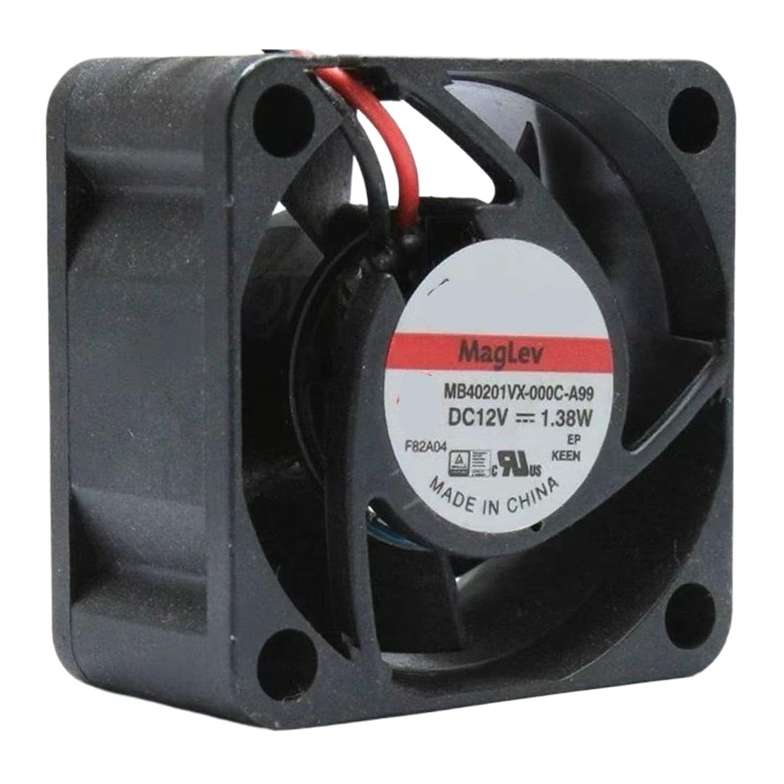 KNIUWMBMH 40mm Fan MB40201VX-000C-A99 40x40x20mm 12V 1.38W 8200RPM 2-Wire Cooling Fan