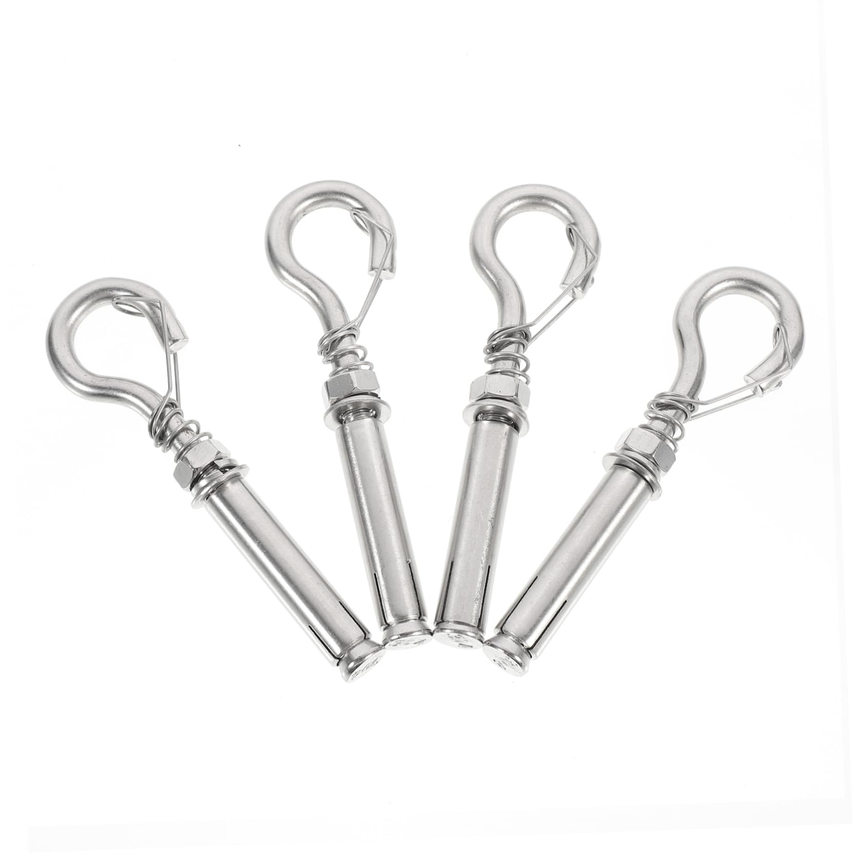 SOLUSTRE Stainless Expansion Bolts Set 4pcs Masonry Screws for Brick Steel Manhole Cover Expansion Screw Ring