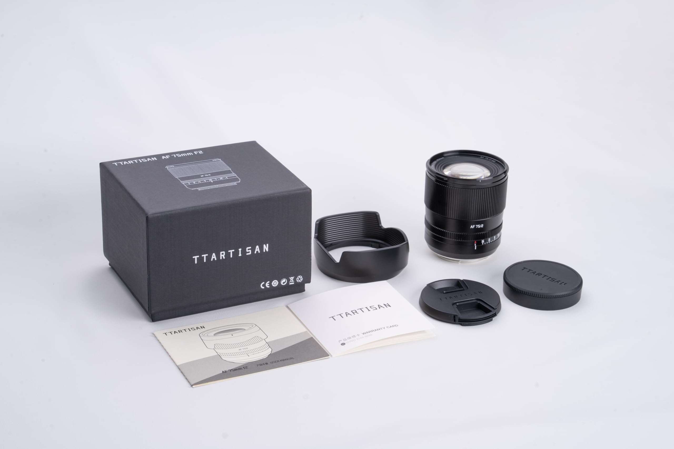 Lente fotografica TTArtisan 75mm F2.0 AF Sony E Mount Mini LED Light - Dettaglio