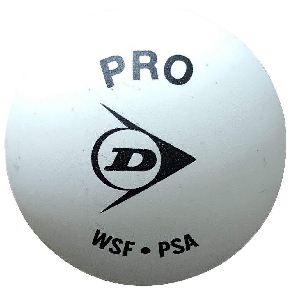 Dunlop Lot de 12 balles de squash Pro Blanc