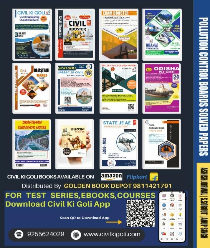Image of Pollution Control Boards Solved Papers - Environmental Engineering + Environmental Science - 3200+ Questions - 32 Papers Chapterwise - Civil ki Goli Publication - New 2nd Edition