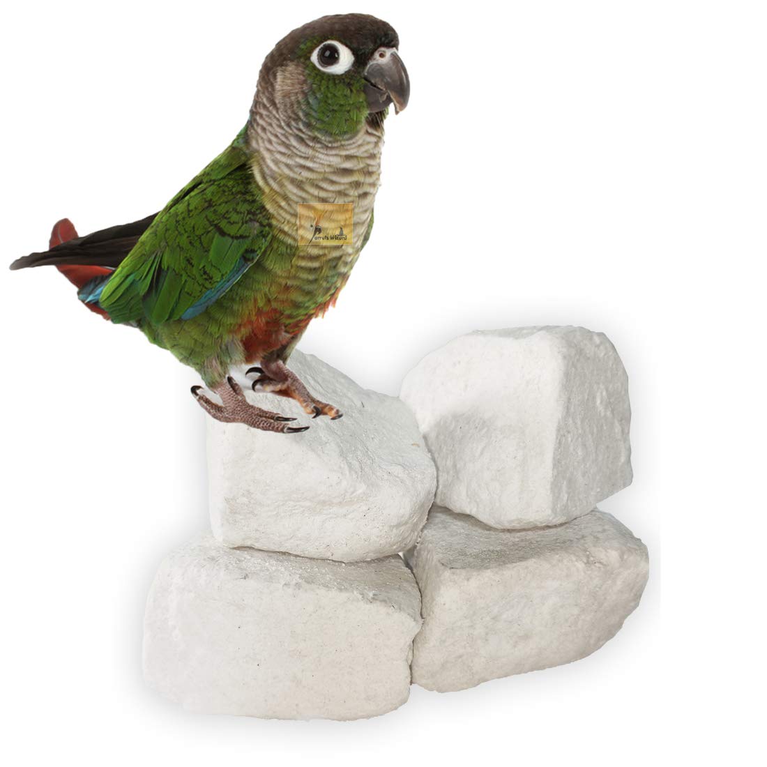Parrots Wizard Natural Mineral Block Bird Food For Parrots And Other Types Of Birds - 60 Grams - Young (B084122N9N) Amazon Price History, Amazon Price Tracker
