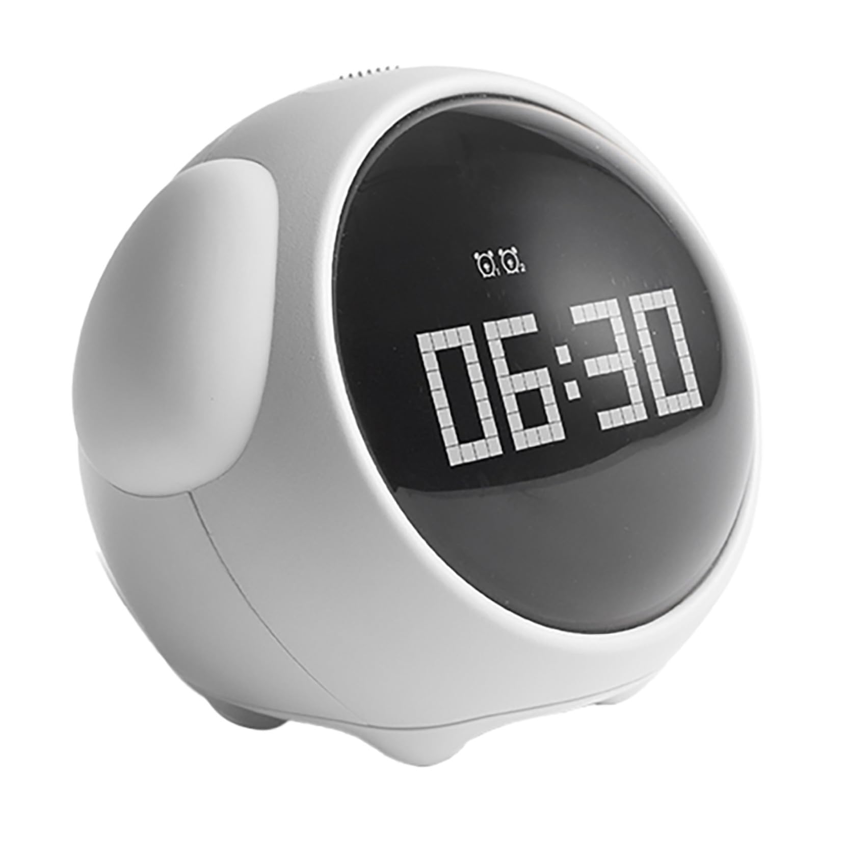 Reloj Despertador Digital LED de Expresión para Inteligente con Control de Voz Alarmas Ajustables y Función de Posponer Brillo Regulable Diseño Divertido y Educativo