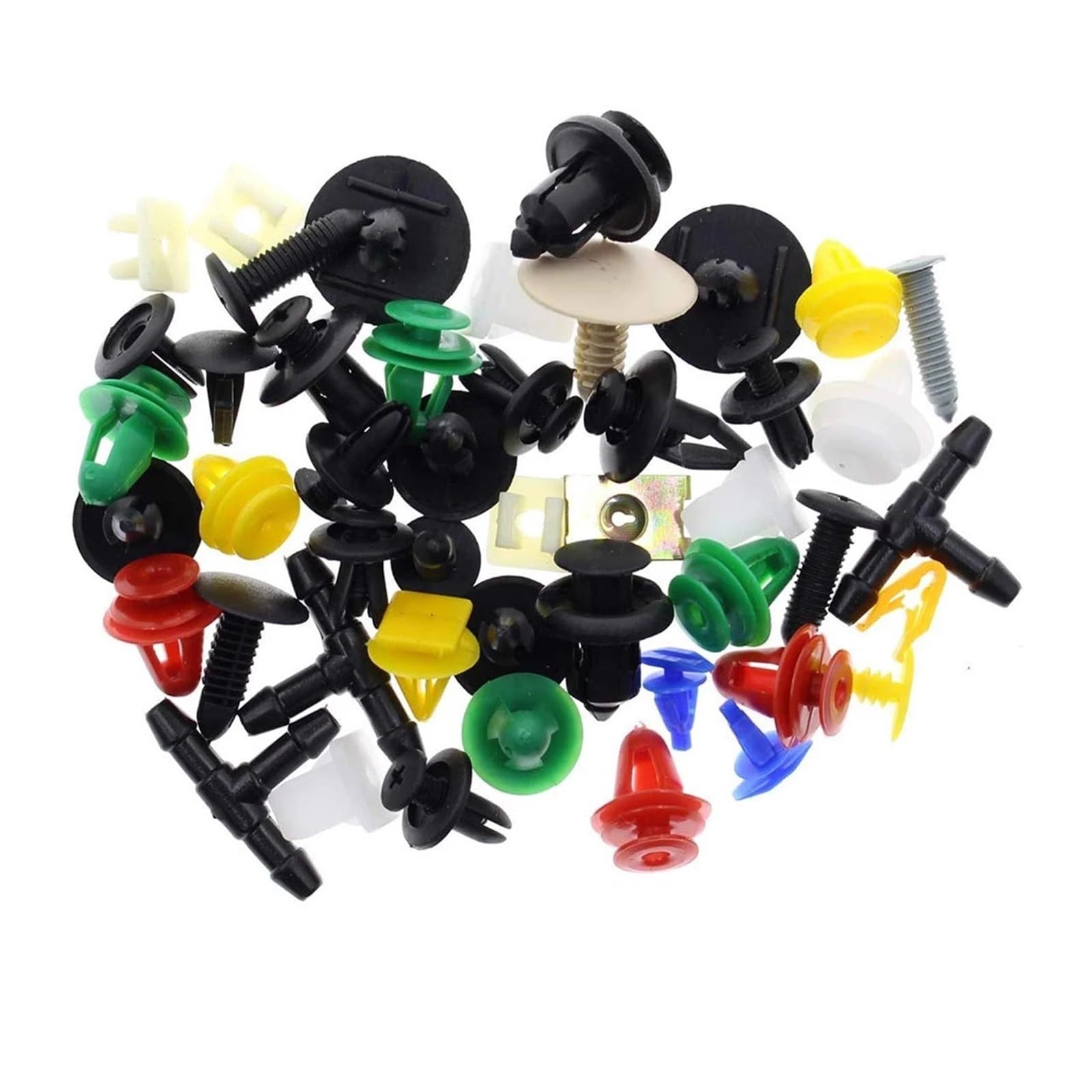 KXFVYNE 100pcs Mixed Auto Fastener Bumper Clips Retainer Rivet Door Panel Liner for All