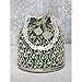 Aheli Green Potli Purses Gift for Women Handmade Evening bag Stylish Bridal Fashion Wristlet Bag