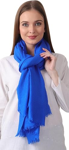 Miniatura 2 de Bufanda de 2 capas de 2 capas 100  cashmere espesor ligera pashmina