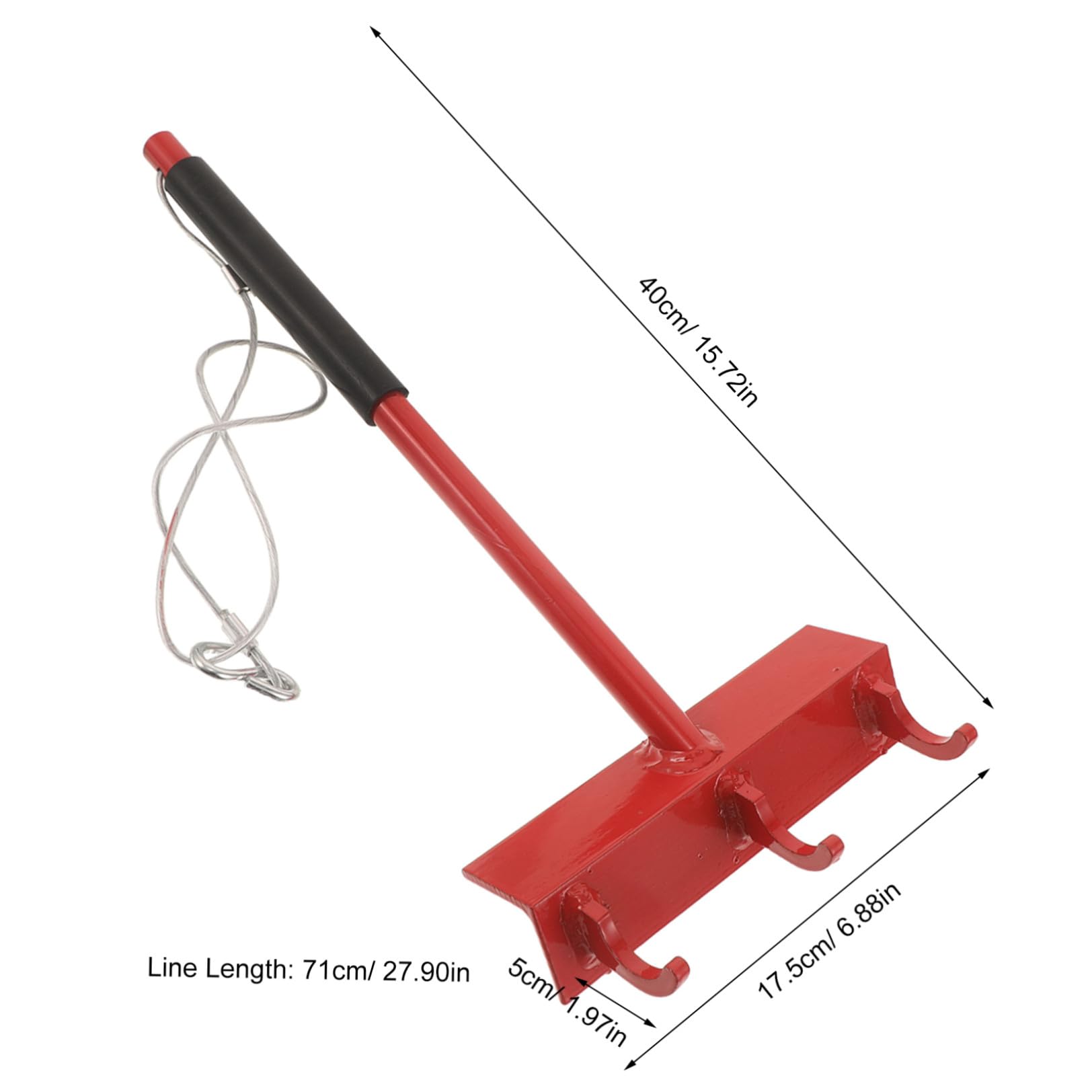 Tenditore per Rete 28" in Acciaio Inossidabile con Ganci Capacità 300 Lbs, Regolazione Tensione Liscia per Recinzioni a Catena e Filo Spinato per Manutenzione Esterna