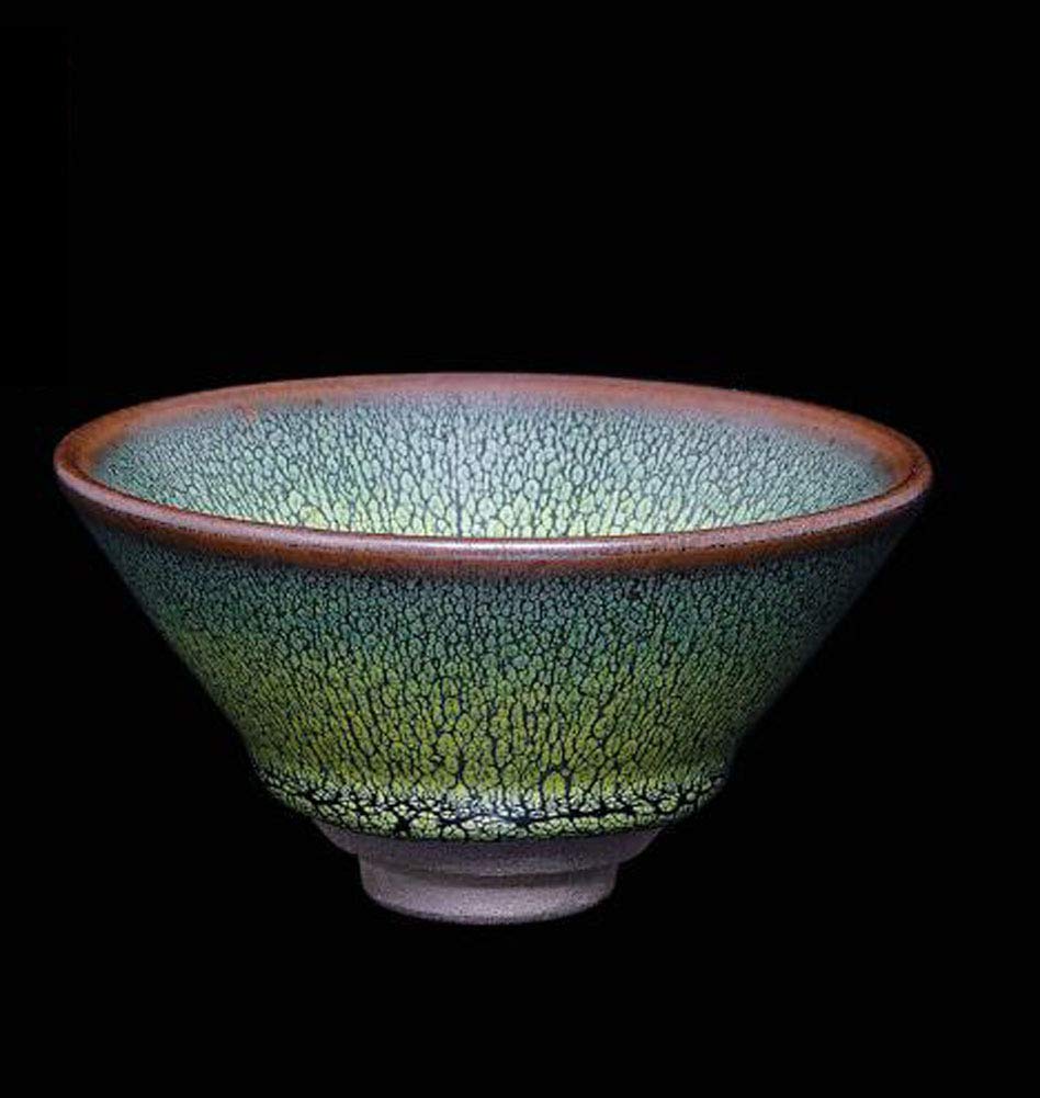 TONGTONG One Featured JianZhan Raw Ore Tenmoku Colorful Wide Mouth Tea Cups Handmade Ceramic kung fu Tea Cup - NO.49