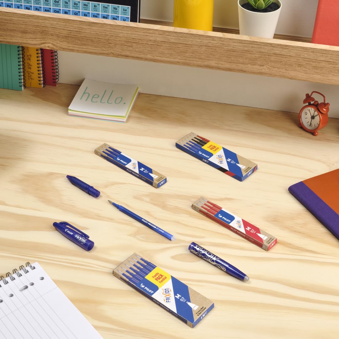 PILOT Frixion Ball Penna Cancellabile Termosensibile Blu Tratto Medio 5 Pezzi