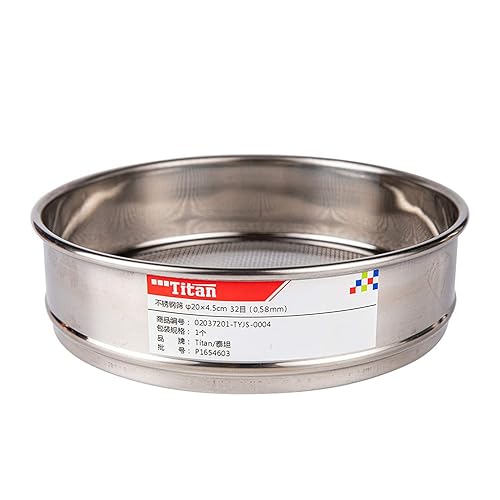 Miniatura 40 de φ20×4.2.0 in Diámetro 10 Malla 304 Tamices de laboratorio inoxidable Economía Prueba Tamiz 304 Paño de alambre de acero inoxidable (0.079 in)