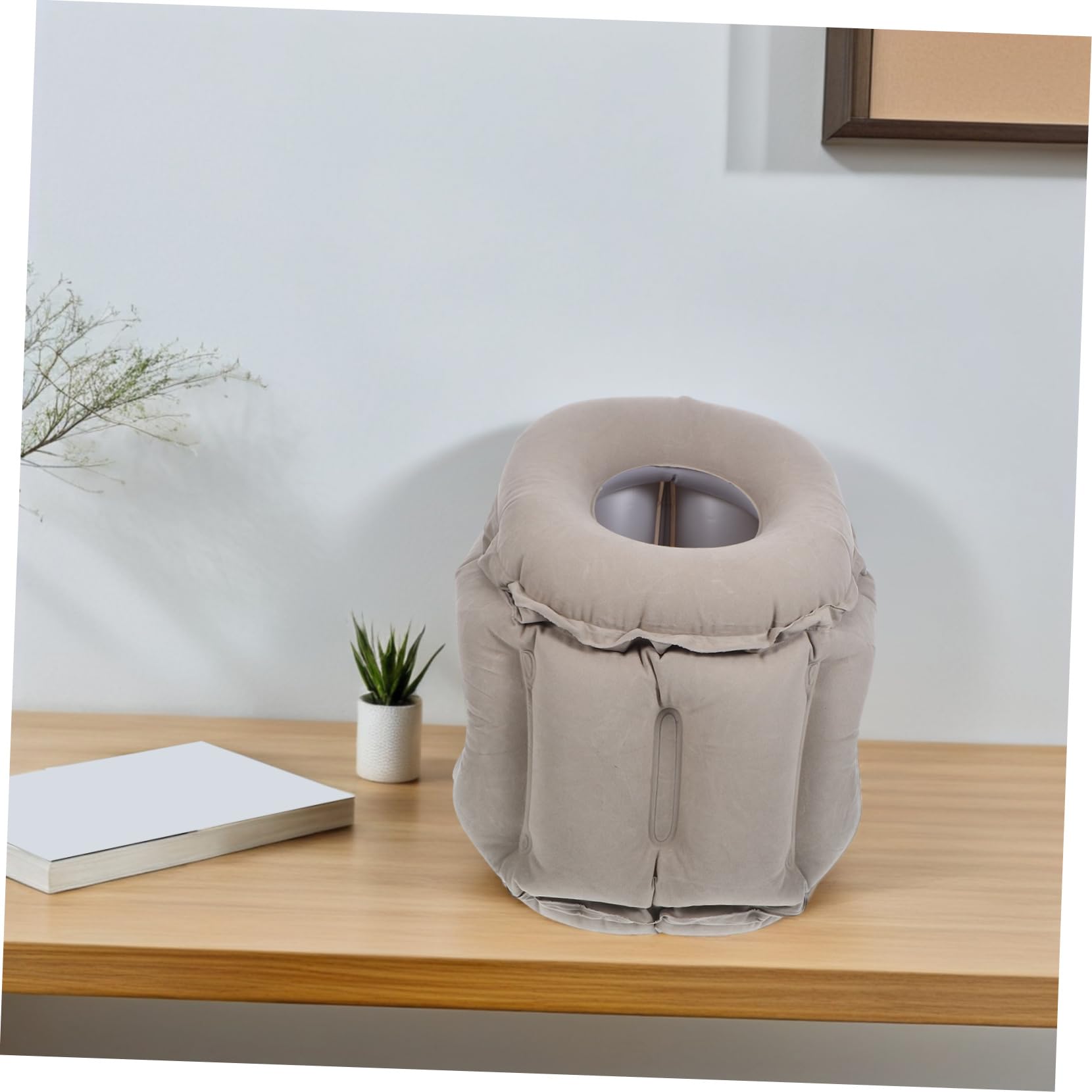 Almohada De Viaje Inflable para Dormir: Cojín Inflable para Aviones, Trenes Y Vagones - Almohada Inflable para Siestas En La Oficina, Fácil De Transportar