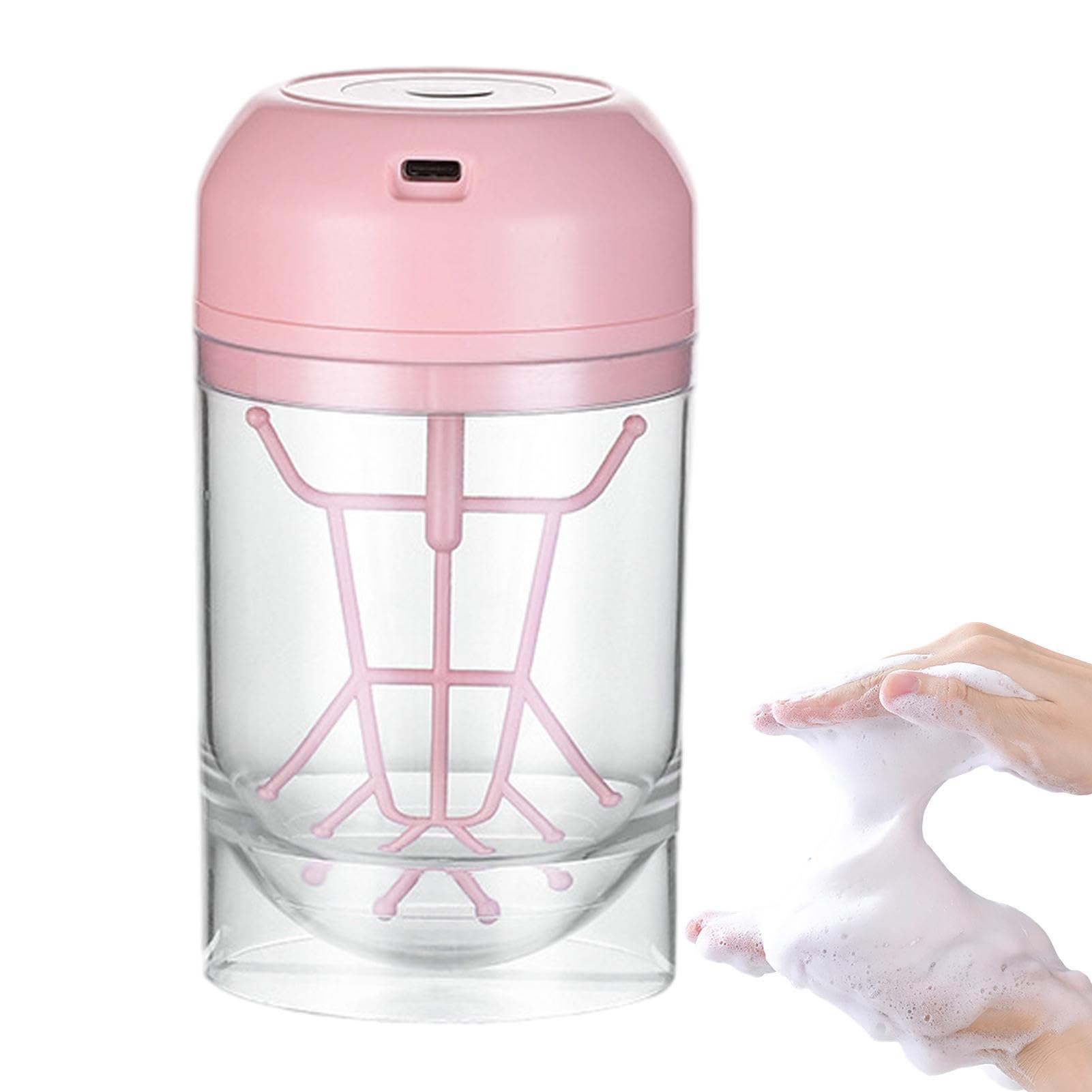 Flagelador de espuma eléctrica Marshmallow Whip Maker - Limpiador facial de espuma para lavado facial y cuidado de la piel, dispositivo de limpieza facial con vaso de espuma, y eficaz para