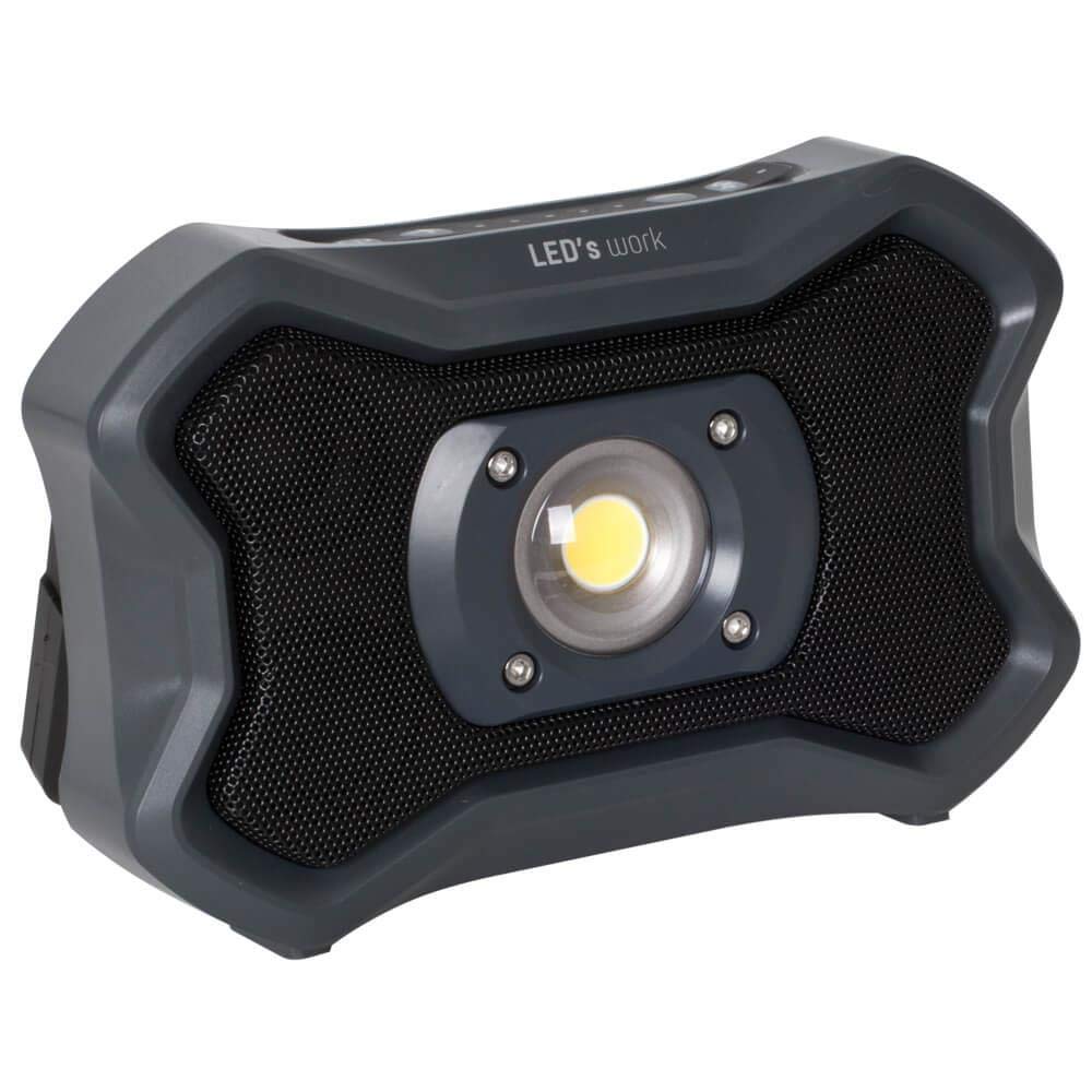 LED-Akku-Arbeitsleuchte mit Powerbank-Funktion und Lautsprecher (9019516016)