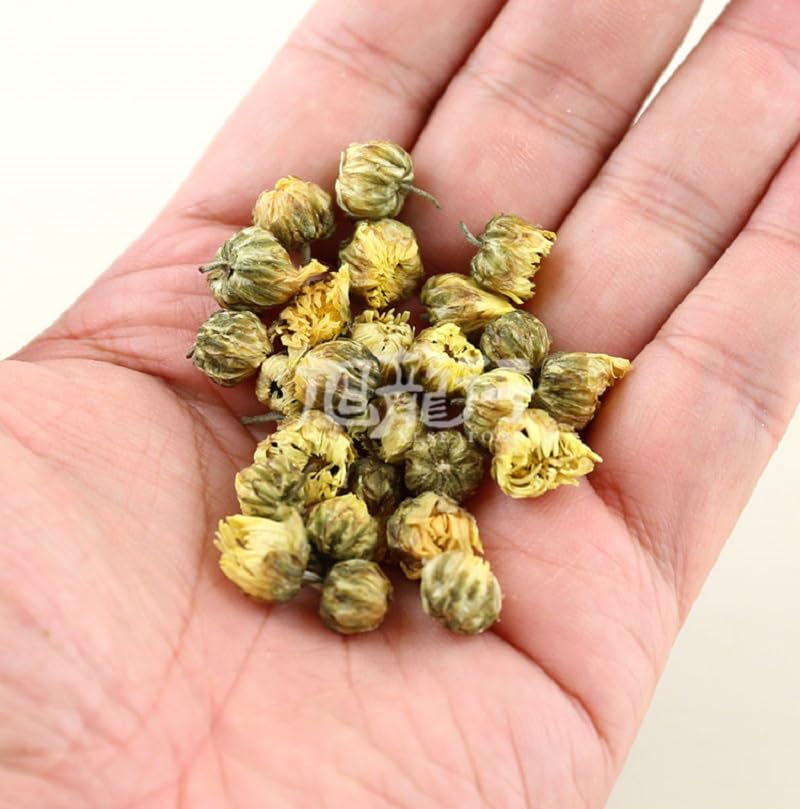 XLSEAFOOD Dried Chrysanthemum Buds – 4oz Premium Tai Ju – Whole Flower Buds for Herbal Tea – 旭龙行特级胎菊杭白菊花 (4OZ, Chrysanthemum) - Image 3