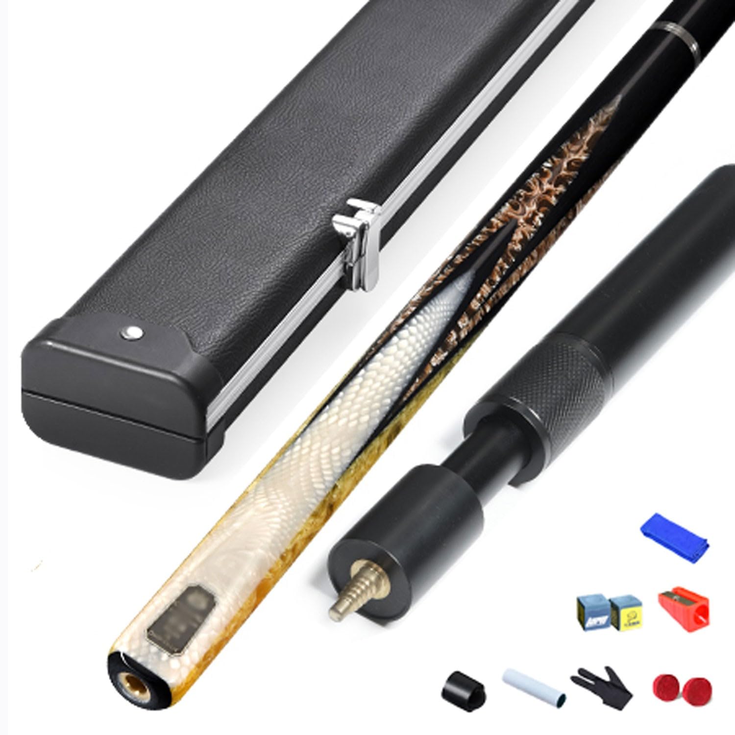 Pool cue Pool cue Stick Billiard cue Sticks 3/4 Split Chinese Style Black Eight American Nine-cue Billiard cue 10MM11.5MM(Color:4,Size:10MM)