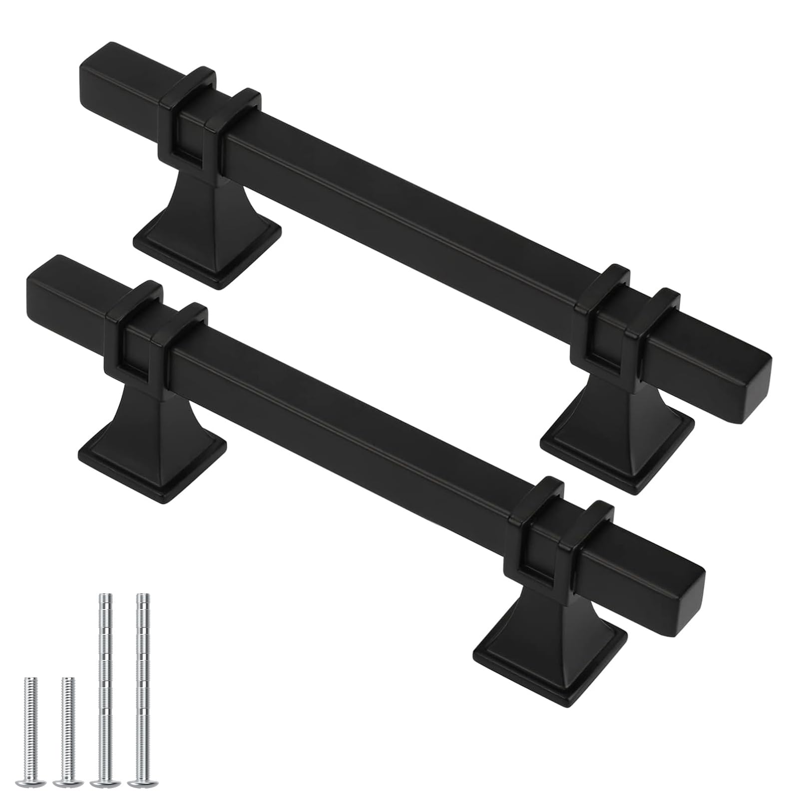 10 Pack 5 Inch Black and Gold Cabinet Pulls Kitchen Cabinet Handle — Amazon image 23