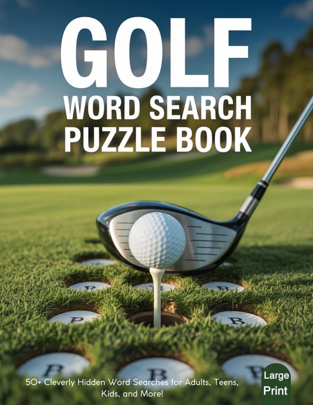 Golf Word Search Puzzle Book for Adults: Large Print Golf-Themed Word Search Puzzles for Adults and Seniors | Fun Brain Games Featuring Golf Terms, Courses, Equipment, and Famous Tournament Vocabulary