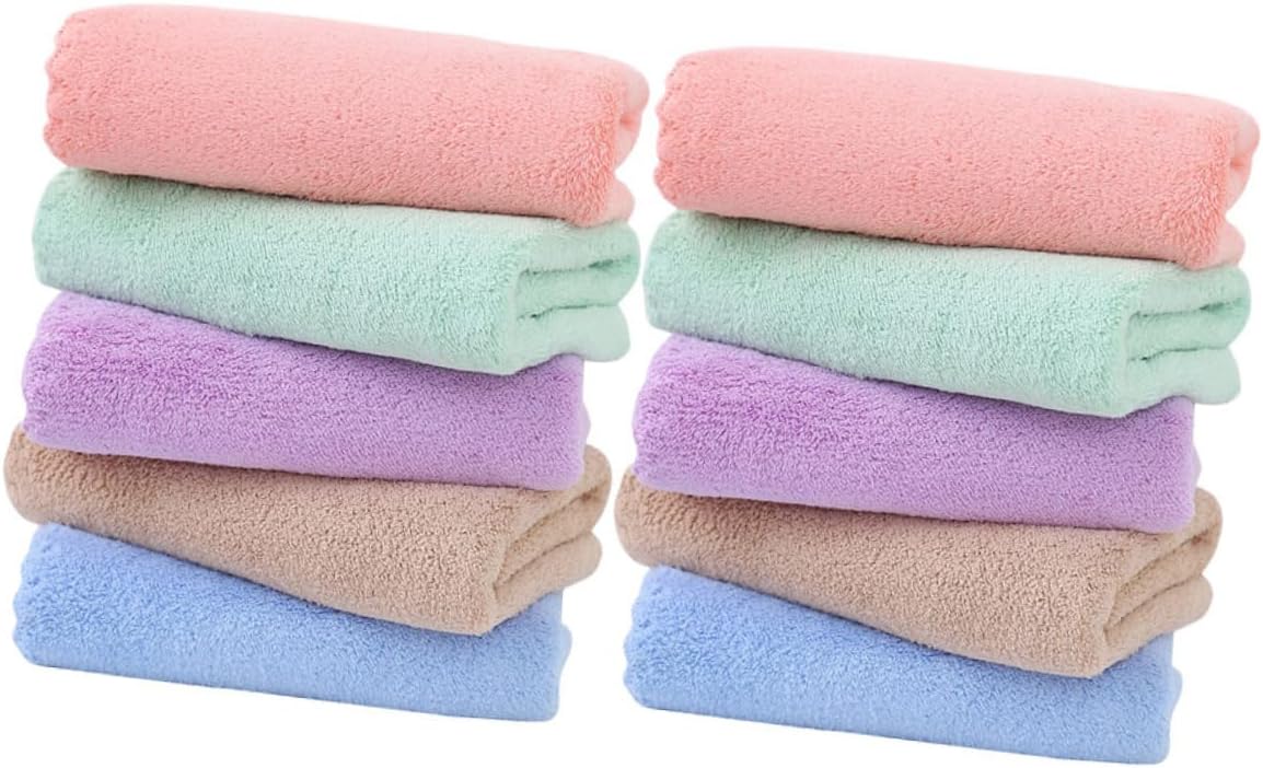VANZACK 10pcs Soft Guinea Pig Cage Fleece Liners Washable Small Pet Bedding Towels for Hamsters Rabbits Absorbent Bath Blankets Cozy Cage Pads