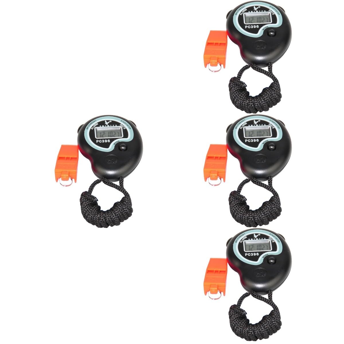SUPVOX 4 Ensembles Sifflet De Minuterie Arrêt Les Coureurs Regardent Changer Sifflet Électrique Chronomètre De Sport Montre Numérique à LED Lampe De Poche Minuterie D'intervalle Abdos