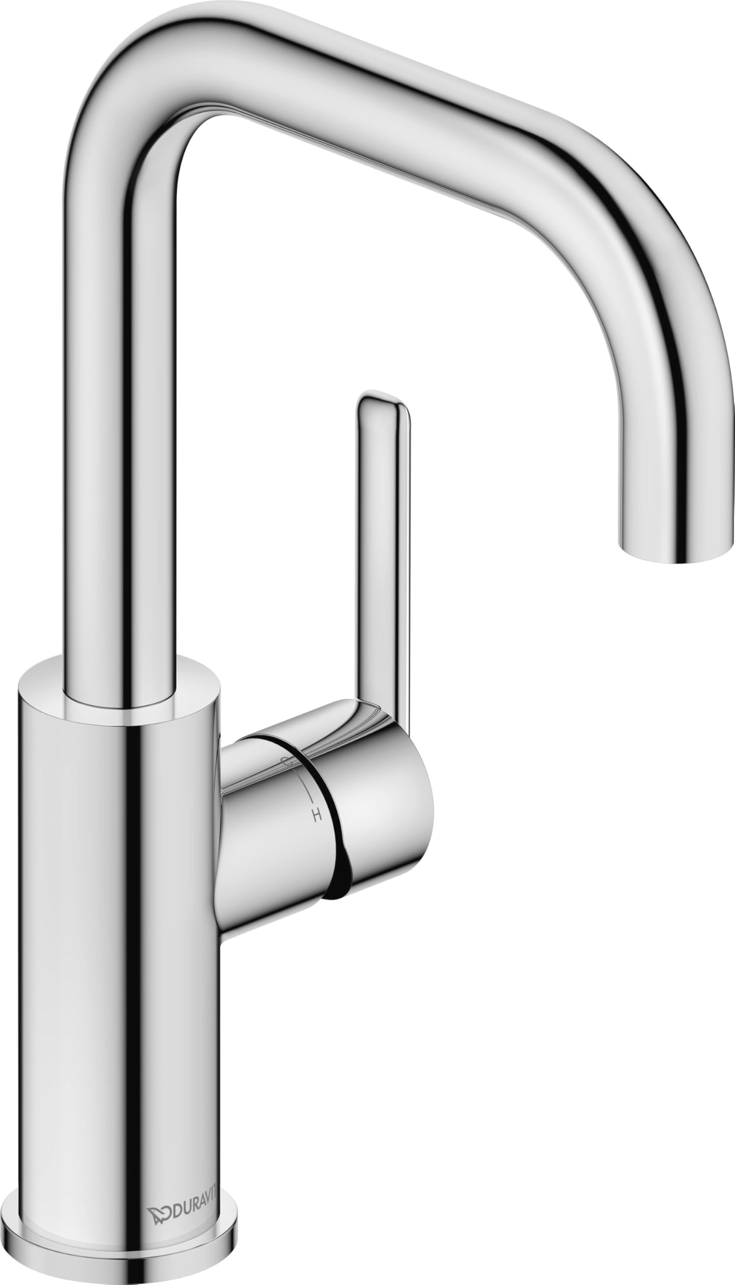 Duravit Balcoon bateria umywalkowa, energooszczędna bateria umywalkowa (FreshStart), oszczędzająca wodę kran łazienkowy (MinusFlow), armatura łazienkowa, chromowana