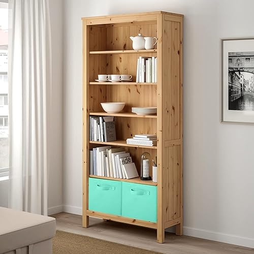 Miniatura 4 de PowerKing Cubos de almacenamiento plegables con asas, contenedores plegables de tela para estantes de armario, contenedores de almacenamiento