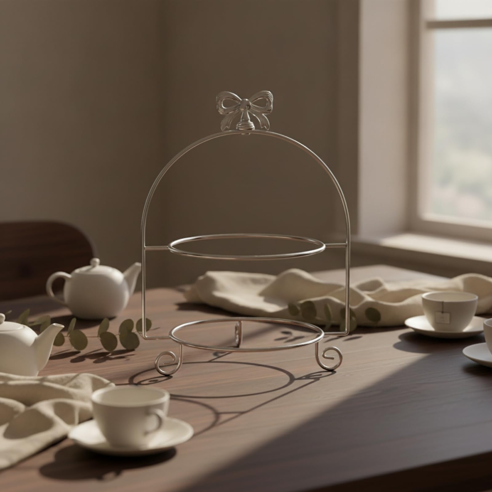Support à Gâteaux | Acier Inoxydable Galvanisé, Présentoir à Gâteaux, Style Européen, Tr à , pr Buffs, Afternoon Tea, Blangeries , Argent