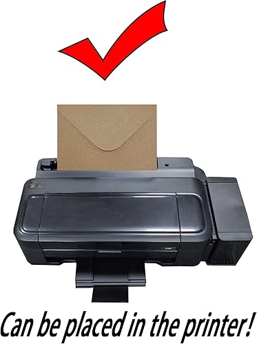 Vista 94 de 200 sobres de invitación imprimibles A6 de 4.75 x 6.5 pulgadas, sobres de papel blanco autosellados de 120 GSM para invitaciones, papeles, fotos