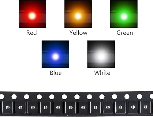 Miniatura 7 de 0805 SMD LED Kit de 100 piezas de 5 colores SMD LED de luces de diodo Kit de luces de bombilla de iluminación súper brillante, componentes