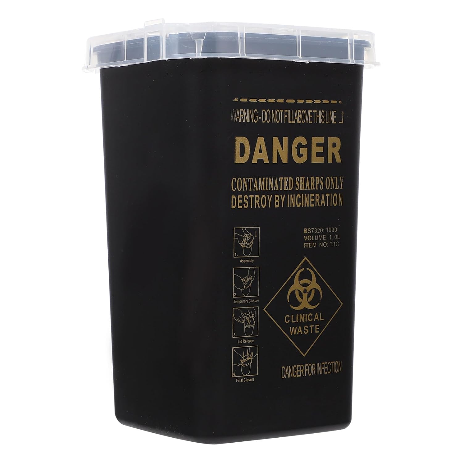 Healifty Blades Dispenser Case Sharps Disposal Container Needle Disposal Containers