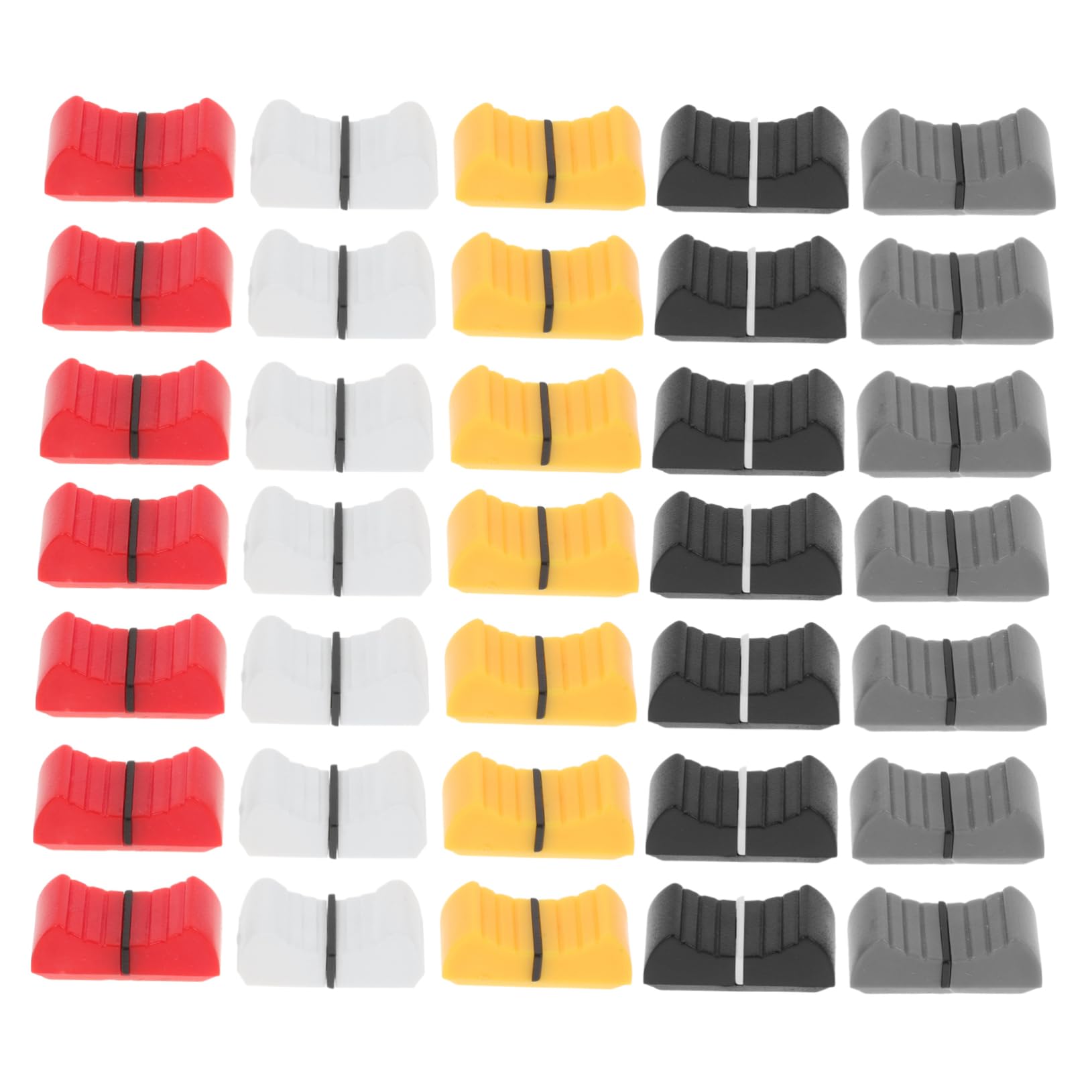 Toyvian 250pièces Caps De Remplacement Pour Glissières De Console De Mixage Accessoires De Panneau Sonore Pour Dj Et Équipement Audio