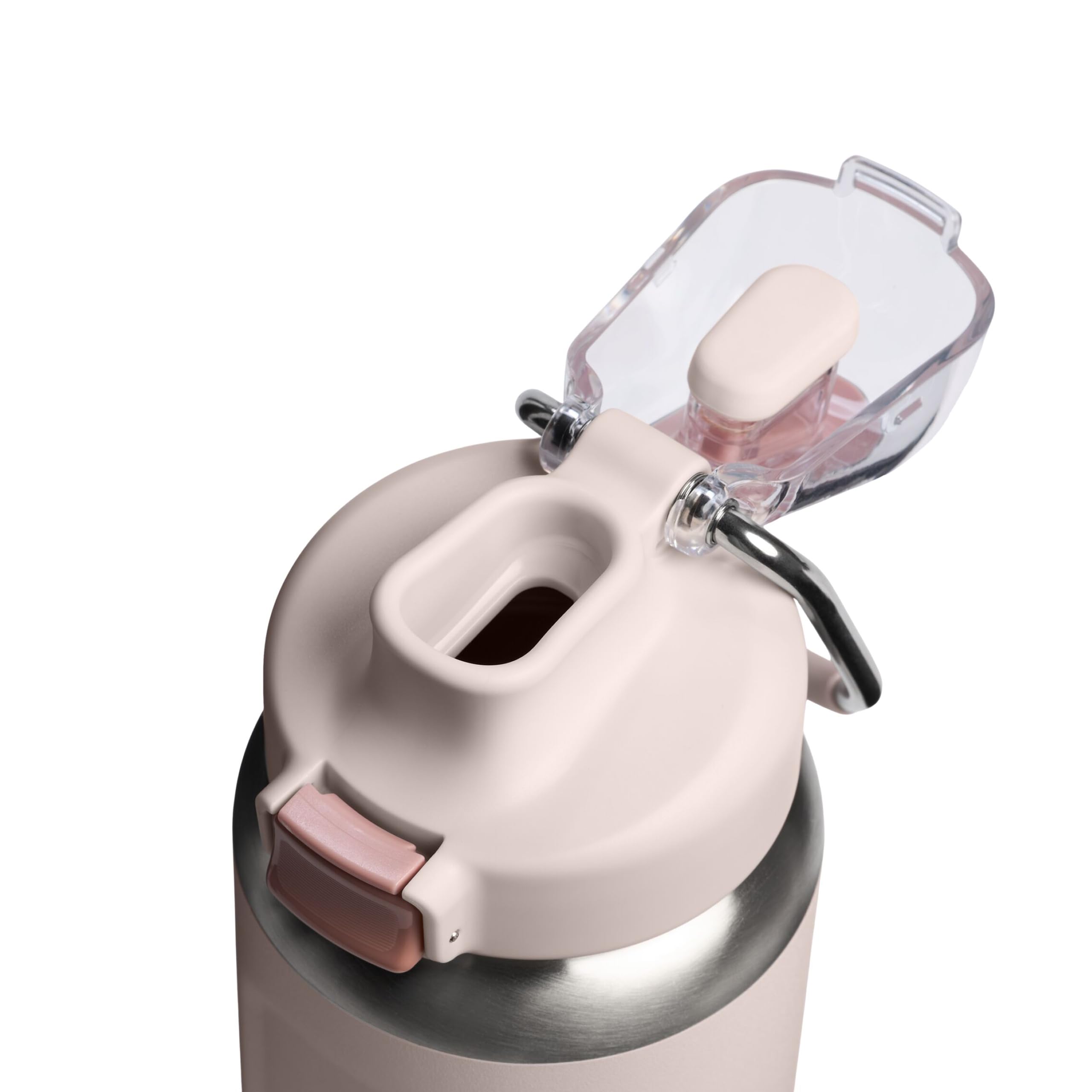 STANLEY Wellspring Bottle 0.7L - 12 Horas Fría - 40 Hours Helada - Sin BPA Botella Agua Acero Inoxidable - Apta Para Lavavajillas - Aislamiento Al Vacío - Rose Quartz