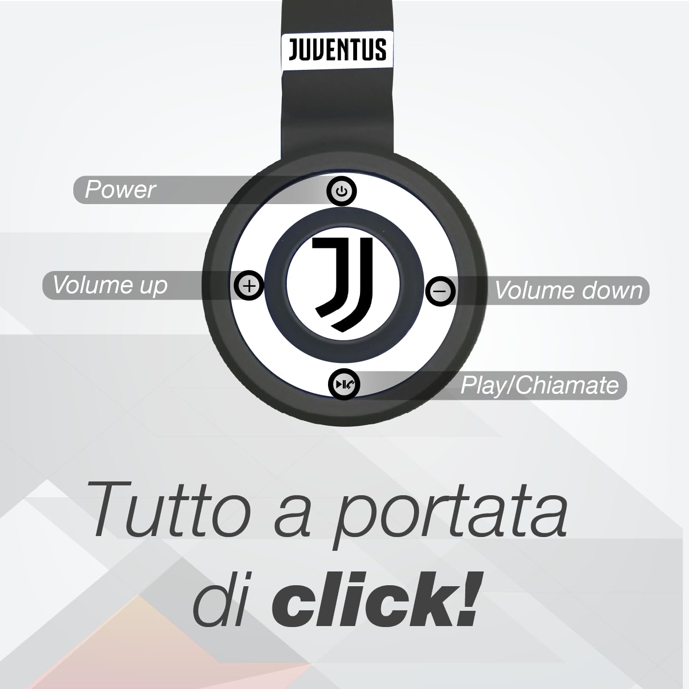 Juventus Casque sans fil sans fil Over-Ear Bluetooth pliable avec microphone intégré, HiFi Stéréo, Micro SD Slot, FM Radio pour iPhone/Android/Voyage/PC (+ Localisateur)
