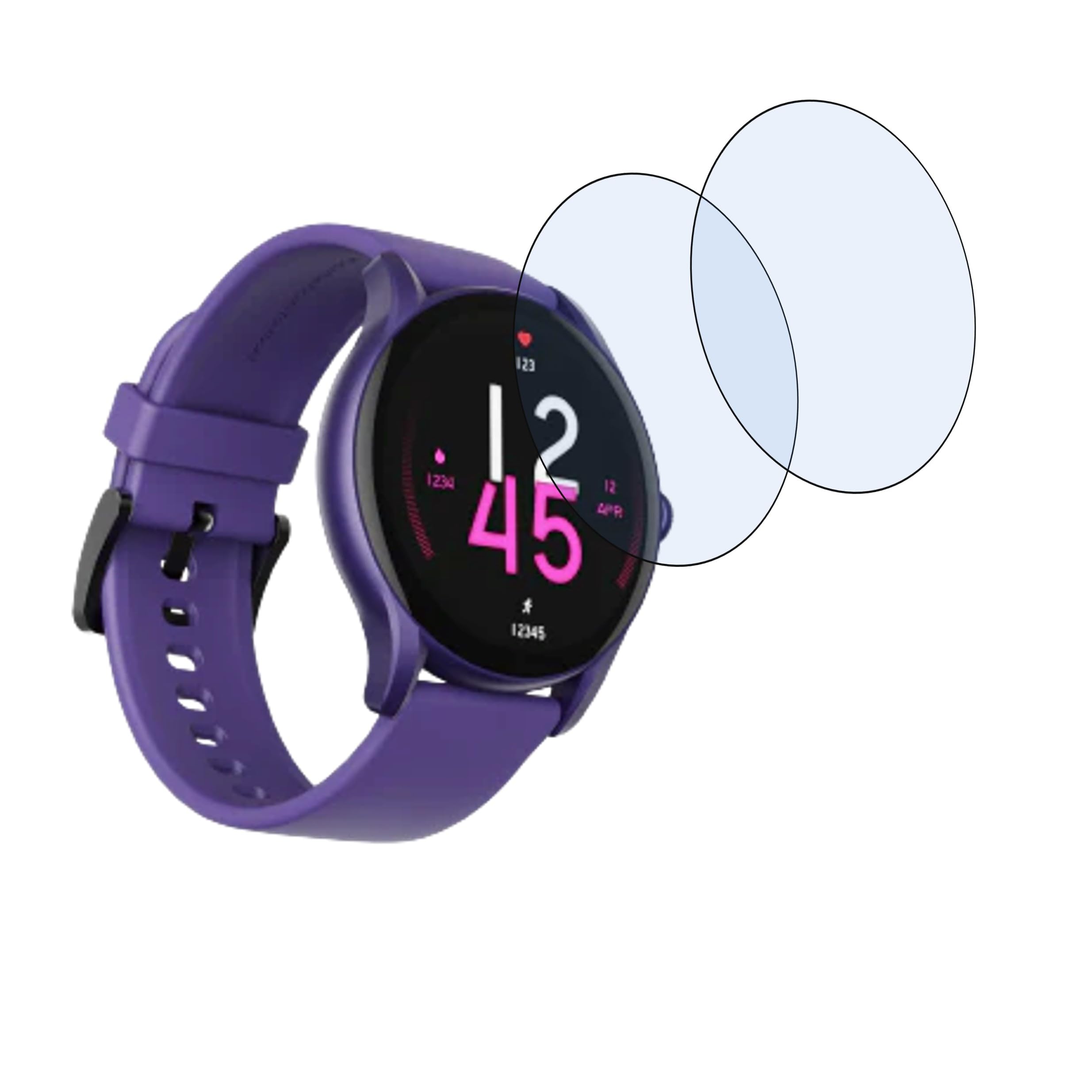 DVTECH® (Pack of 02 Flexible Clear Smartwatch Screen protector for boAt Lunar Connect Ace (Not a Tempered glass) (B0CBH95XZJ) Amazon Price History, Amazon Price Tracker