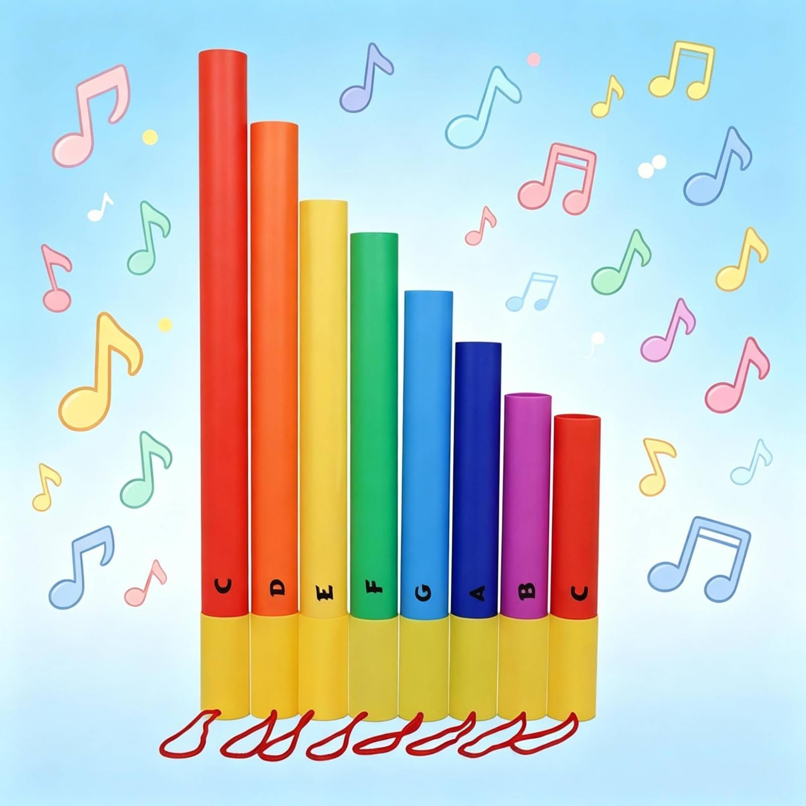 perfeclan Tubo Musical Infantil Tubo Instrumento Percusión Juego Educativo Material Adecuado para Música en Casa Clases y Actividades Escolares