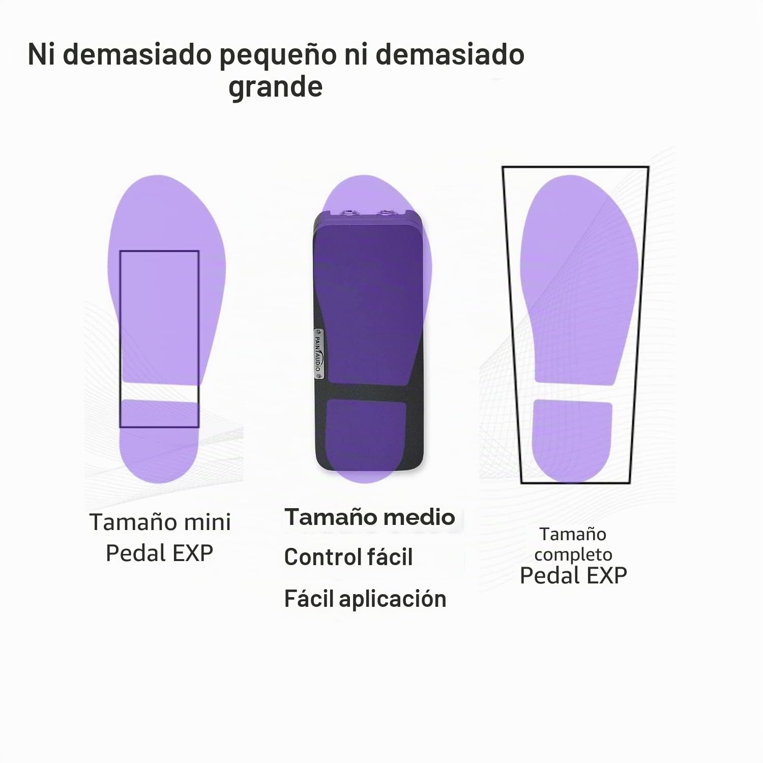 Pedal de expresión de salida dual Paint Audio Foot Captain compatible con conexión de punta/anillo