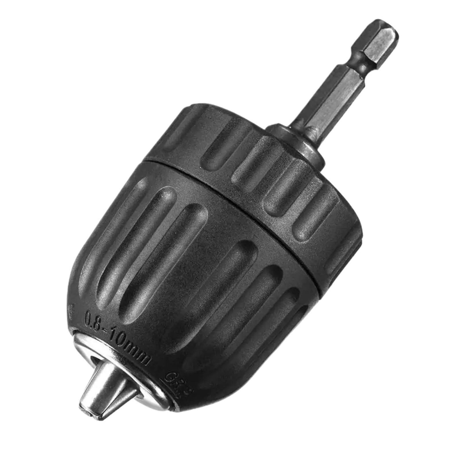 Atxyaa One Color 0.8Mm-10Mm Keyless Drill Chuck Set, With Hex Shank, 3/8-24Unf Quick Grip Adapter, Chuck For Drill Bit Screwdriver Tap & Sockets
