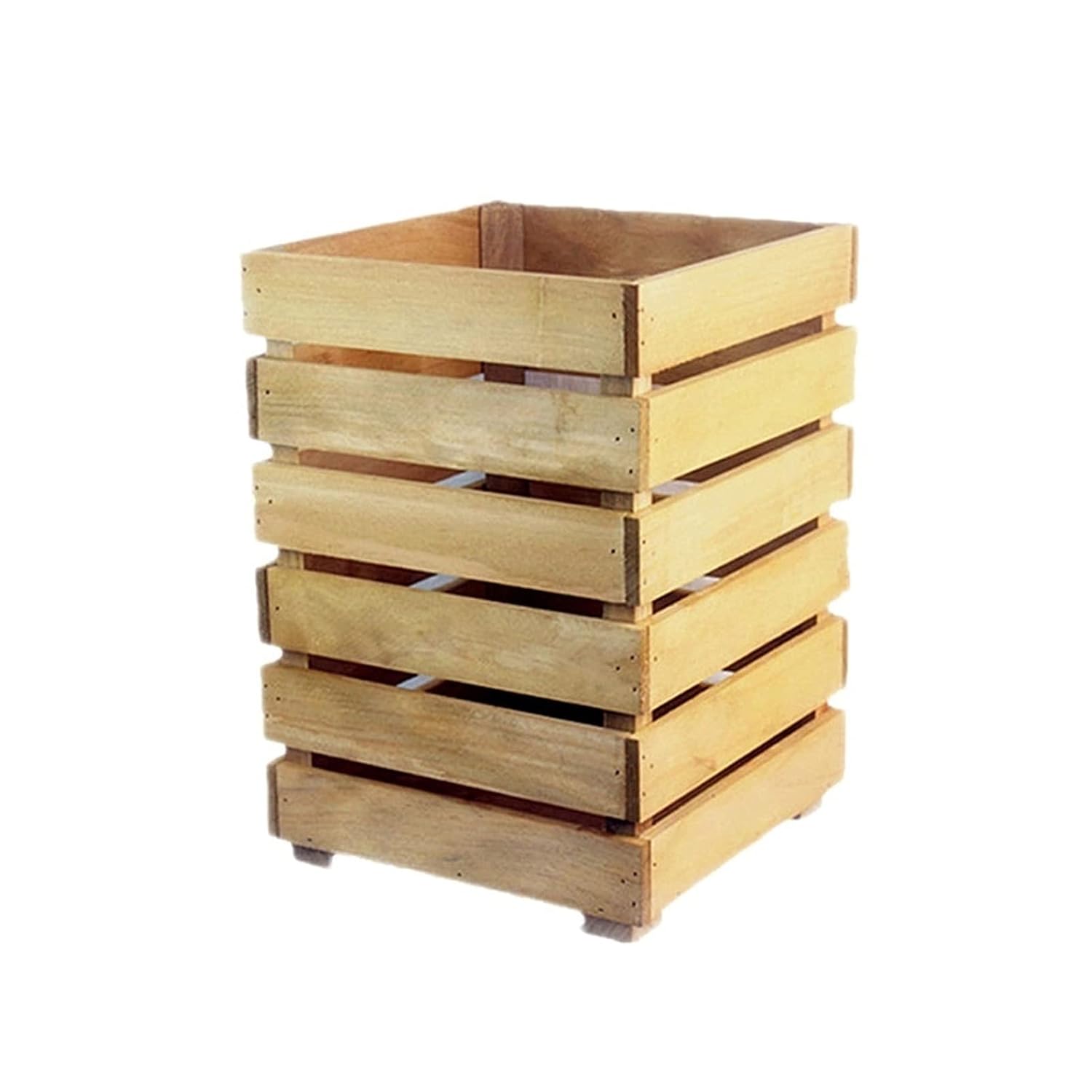 Waste Bin Solid Wood Waste Trash Can Bin Creative Square Storage Basket Recycling Garbage Rubbish Bin Home Waste Paper Bin Trash Can