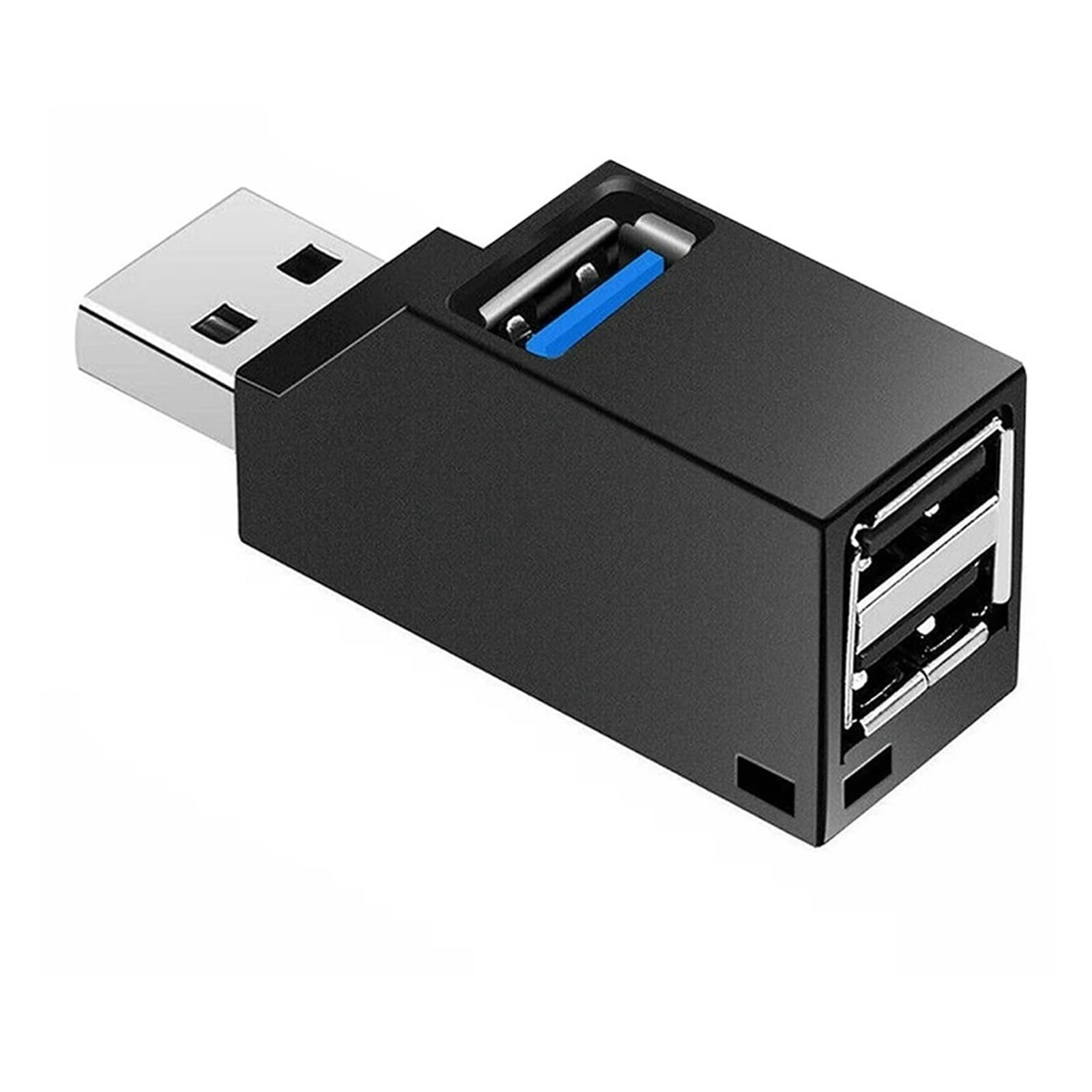 Hub USB 3.0 répartiteur 3 ports 5 Gbps pour ordinateur portable, PC, Mac (noir)