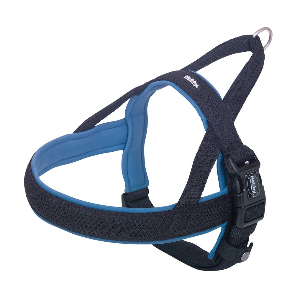 Nobby 80552-06 Norwegian Harness Mesh Preno Blue Length 50-64 cm + 42 cm Width 25/35 mm