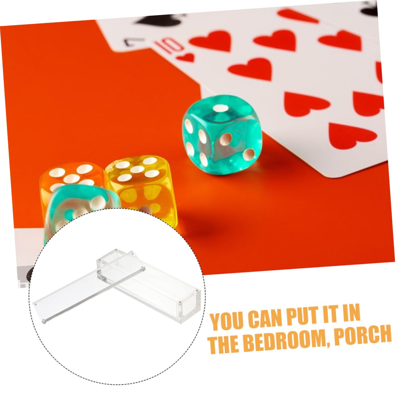 ibasenice 6pezzi Scatola Organizer Trasparente Per Dadi Magnetica Contenitore Compatto Acrilico Per Dadi Design Elegante e Facile Da Usare Per Stanza Da Gioco e Decorazioni Casa